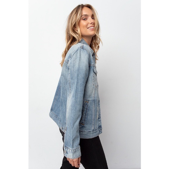 Rails Knox distressed denim jacket - Picture 2 of 5